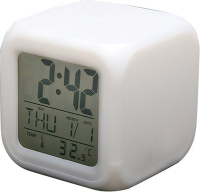 

Dealcrox Digital white Clock