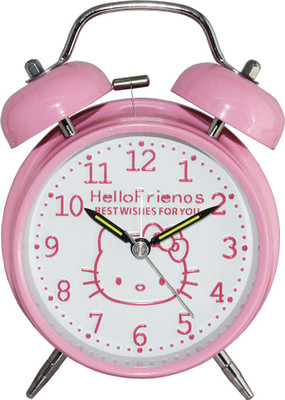 

Crazen Analog Twin Bell With LED Back Light Stainless Steel Clock