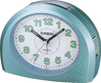 

Casio Analog White, Green Clock