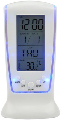 

Gold Dust Digital White Clock