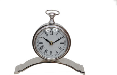 Yaali Analog Silver Clock