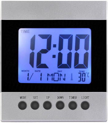 Wallace DS-2088 Multi Display Digital Table Clock with Alarm Digital Grey, Black Clock Wallace DS-2088 Multi Display Digital Table Clock with Alarm Digital Grey, Black Clock