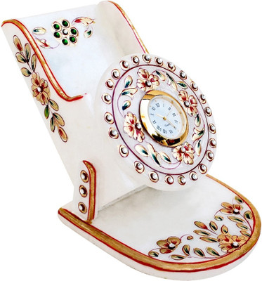 Handicrafts Paradise Analog White Clock