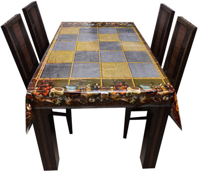 

The Trendy Printed 6 Seater Table Cover(Multicolor, PVC)
