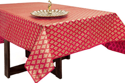 

Cannigo Printed 6 Seater Table Cover(Red, PVC)