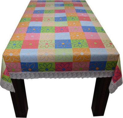 

Delfi Floral 4 Seater Table Cover(Multicolor, PVC)