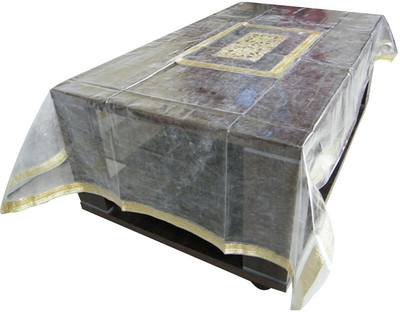 

Fancymart Printed 6 Seater Table Cover(Golden Border, PVC)