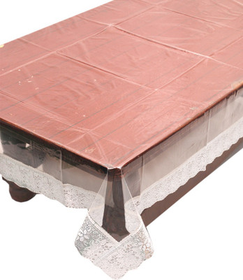 

E-Retailer Solid 4 Seater Table Cover(White, PVC)