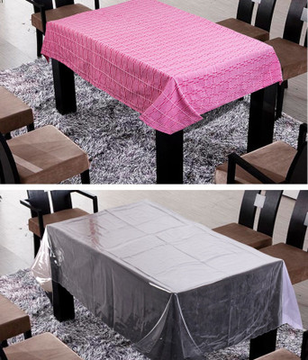 

Freely Striped 8 Seater Table Cover(Pink, Cotton)