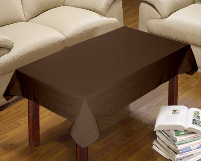 

Lushomes Solid 4 Seater Table Cover(French Roast, Cotton)