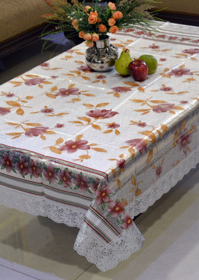 

Freely Floral 6 Seater Table Cover(Multicolor, PVC)