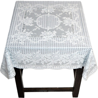 

Katwa Clasic Floral 2 Seater Table Cover(Grey, PVC)