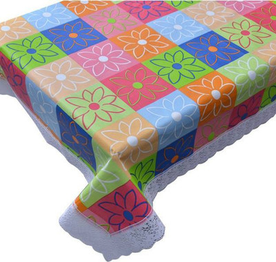 

Delfi Floral 4 Seater Table Cover(Multicolor, PVC)
