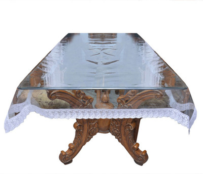 

The Trendy Solid 4 Seater Table Cover(White, PVC)