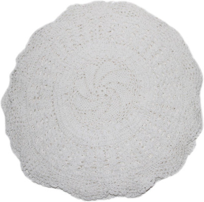 

Sarvsiddhi Self Design 4 Seater Table Cover(Round Crochet Lace Table Cover Set Of 2-36", Cotton)
