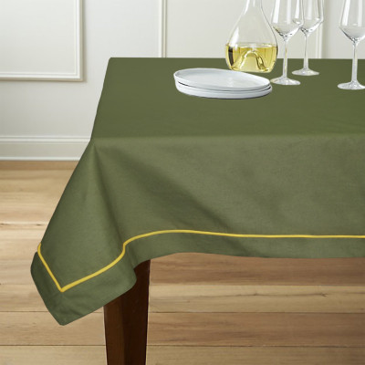 

Lushomes Solid 6 Seater Table Cover(Green, Cotton)