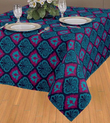 Elan Printed 8 Seater Table Cover(Multicolor, Cotton)