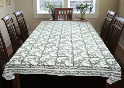 

Coco Bee Paisley 6 Seater Table Cover(Multicolor, Cotton)