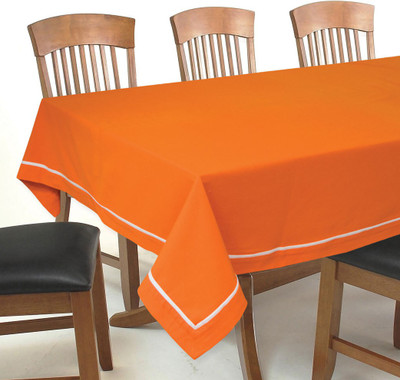 

Elan Solid 4 Seater Table Cover(Orange, Cotton)