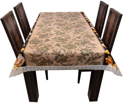 

The Trendy Printed 6 Seater Table Cover(Multicolor, PVC)