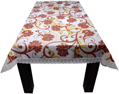 

The Trendy Floral 4 Seater Table Cover(Multicolor, PVC)