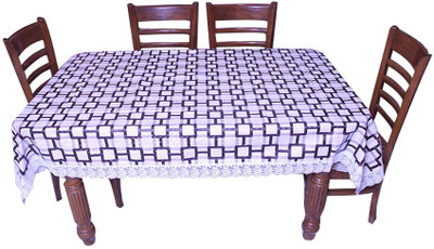

E-Retailer Self Design 6 Seater Table Cover(Multicolor, PVC)