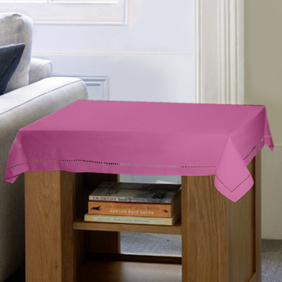

Lushomes Solid 2 Seater Table Cover(Pink, Cotton)