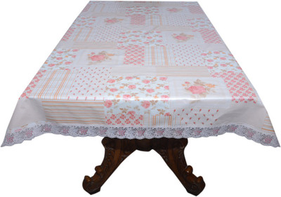 

The Trendy Floral 4 Seater Table Cover(Multicolor, PVC)