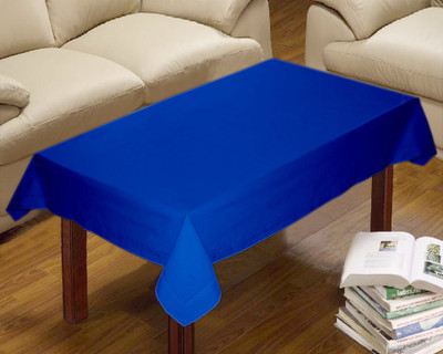 

Lushomes Solid 4 Seater Table Cover(Sky Diver, Cotton)