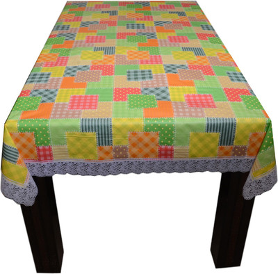 

The Trendy Checkered 4 Seater Table Cover(Multicolor, PVC)