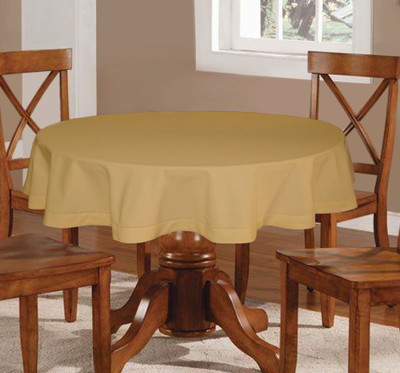

Lushomes Solid 4 Seater Table Cover(Beige, Cotton)