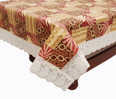 E-Retailer Printed 4 Seater Table Cover(Multicolor, PVC)