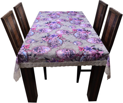 

The Trendy Printed 6 Seater Table Cover(Multicolor, PVC)