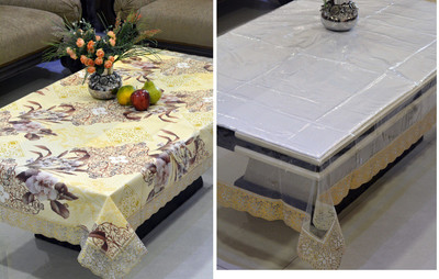 

Freely Floral 6 Seater Table Cover(Multicolor, PVC)