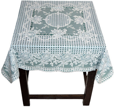 

Katwa Clasic Floral 2 Seater Table Cover(Dark Green, PVC)