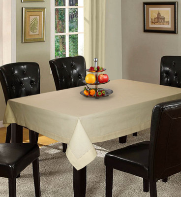 

Lushomes Solid 6 Seater Table Cover(Beige, Cotton)