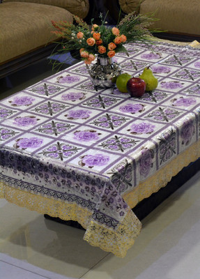 

Freely Floral 8 Seater Table Cover(Multicolor, PVC)