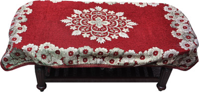 

Jars Collections Floral 10 Seater Table Cover(Maroon, Velvet)