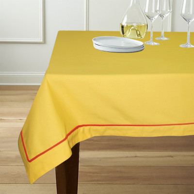 

Lushomes Solid 6 Seater Table Cover(Yellow, Cotton)