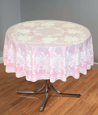 

Katwa Clasic Floral 4 Seater Table Cover(Pink, PVC)