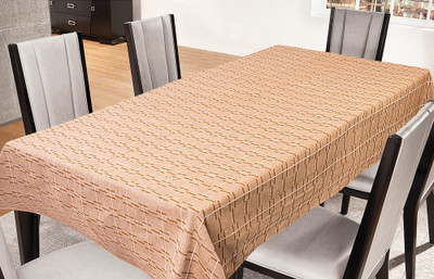 

Freely Striped 6 Seater Table Cover(Brown, Cotton)
