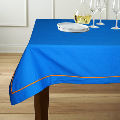 

Lushomes Solid 6 Seater Table Cover(Blue, Cotton)
