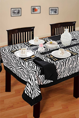 

Swayam Printed 12 Seater Table Cover(Black, White, Cotton)