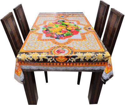 

The Trendy Printed 6 Seater Table Cover(Multicolor, PVC)