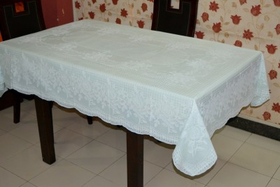 Katwa Clasic Floral 6 Seater Table Cover(Green, PVC (Polyvinyl Chloride))