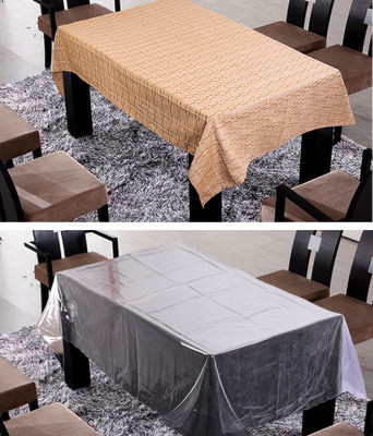 

Freely Striped 8 Seater Table Cover(Brown, Cotton)