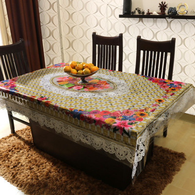 

Home Candy Floral 6 Seater Table Cover(Multicolor, Vinyl)