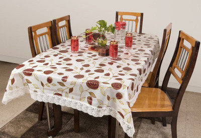 

Rajri Decor Printed 6 Seater Table Cover(Multicolor, PVC)