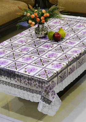 

Freely Floral 6 Seater Table Cover(Multicolor, PVC)