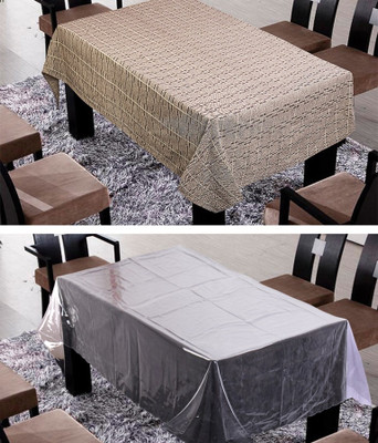 

Freely Striped 8 Seater Table Cover(Brown, Cotton)